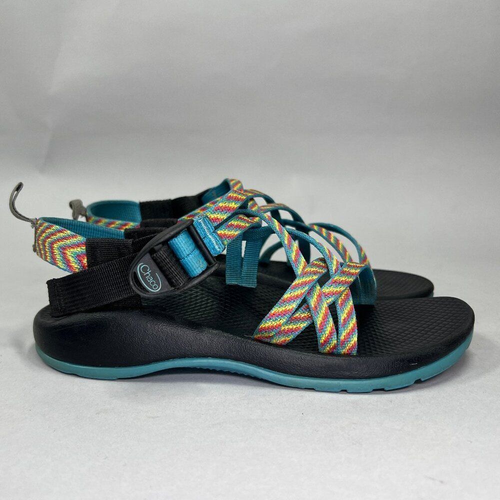 Chaco Girl's Size 4 Ecotread Fiesta Colorful Outdoor Hiking Athletic Sandals